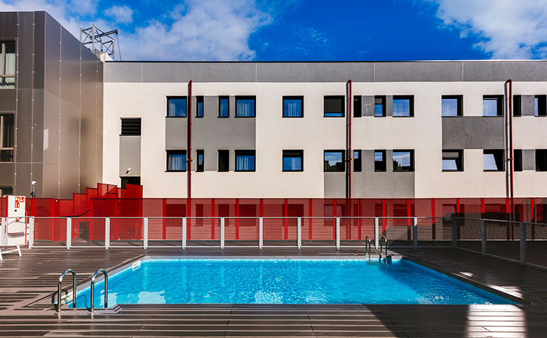 Piscina Barcelona Marina Residência De Estudantes Barcelona Marina