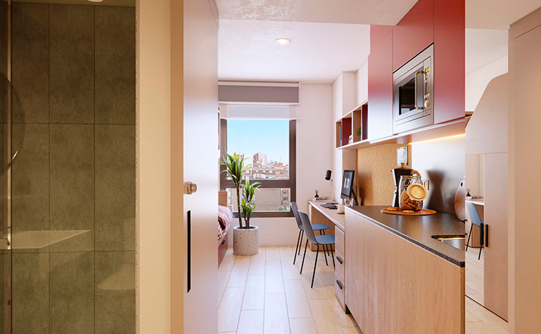 ¡Abrimos Nueva Residencia De Estudiantes En Barcelona Para El Curso 2025/26! 3 Livensa Living Barcelona Sants Badal Doble1 ¡Abrimos Nueva Residencia De Estudiantes En Barcelona Para El Curso 2025/26!